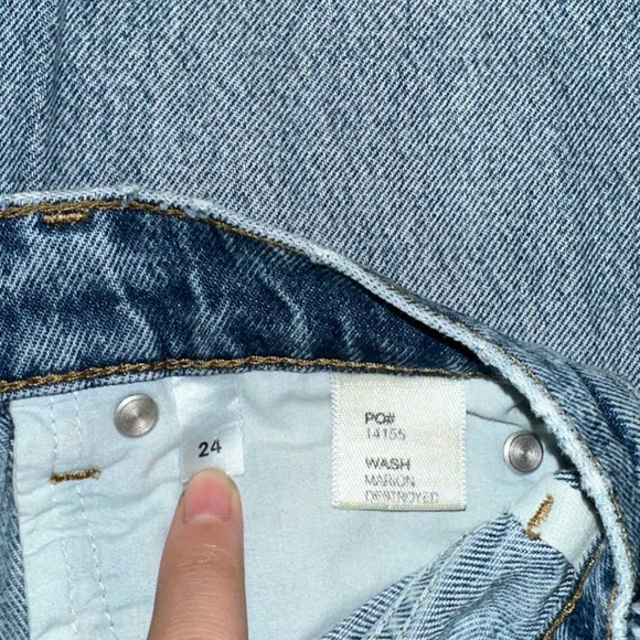 Reformation Cynthia High Rise Straight Cropped Jeans Size 24 - Picture 5 of 5